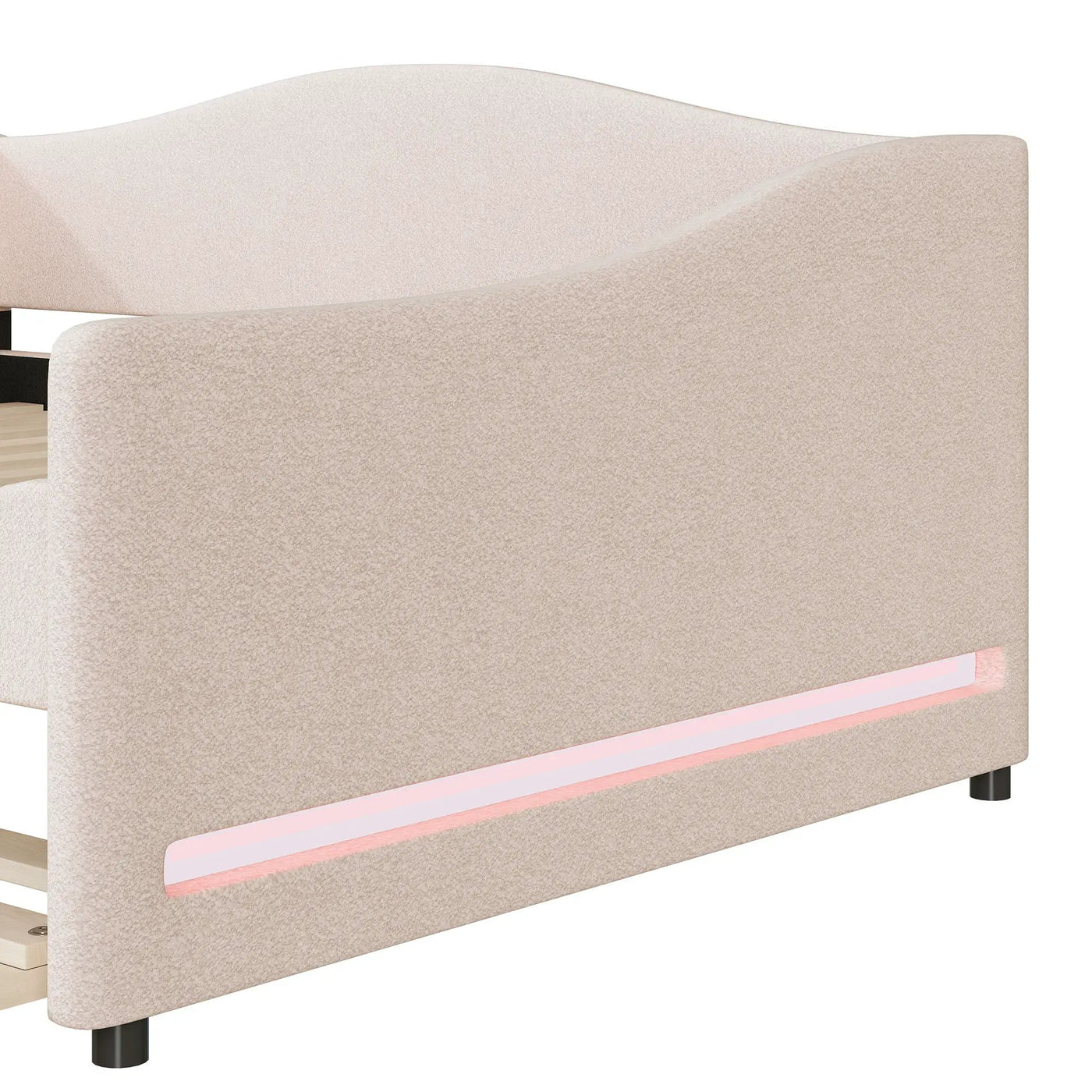 Upholstered Daybed With Light And Trundle by HouseOfZazla