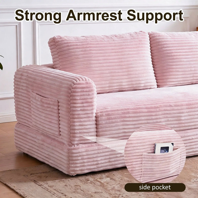 55 Inch Convertible Futon Sofa Bed by HouseOfZazla