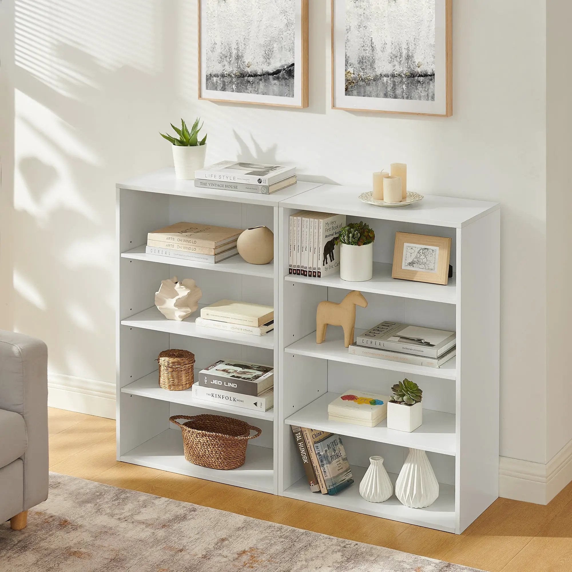 CD DVD Storage Cabinet with Adjustable Shelves by HouseOfZazla