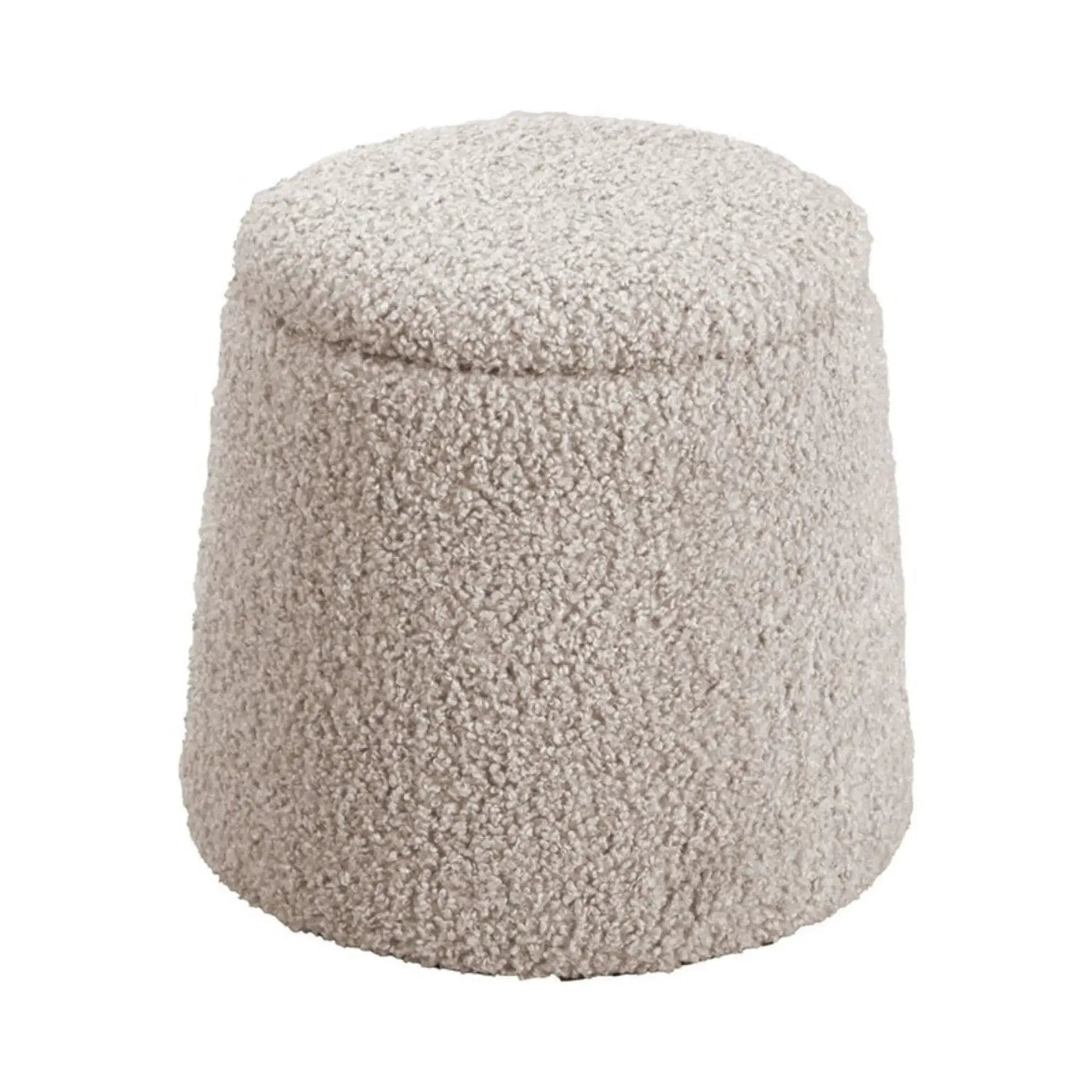 Elegant Round Storage Ottoman Upholstered by HouseOfZazla