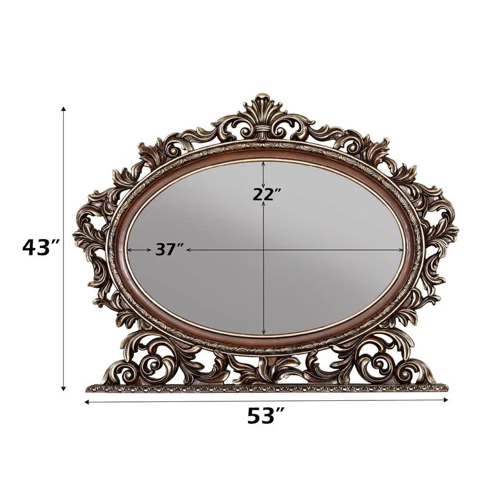 Devany - Oval Mirror - Cherry by Unique Piece Furniture