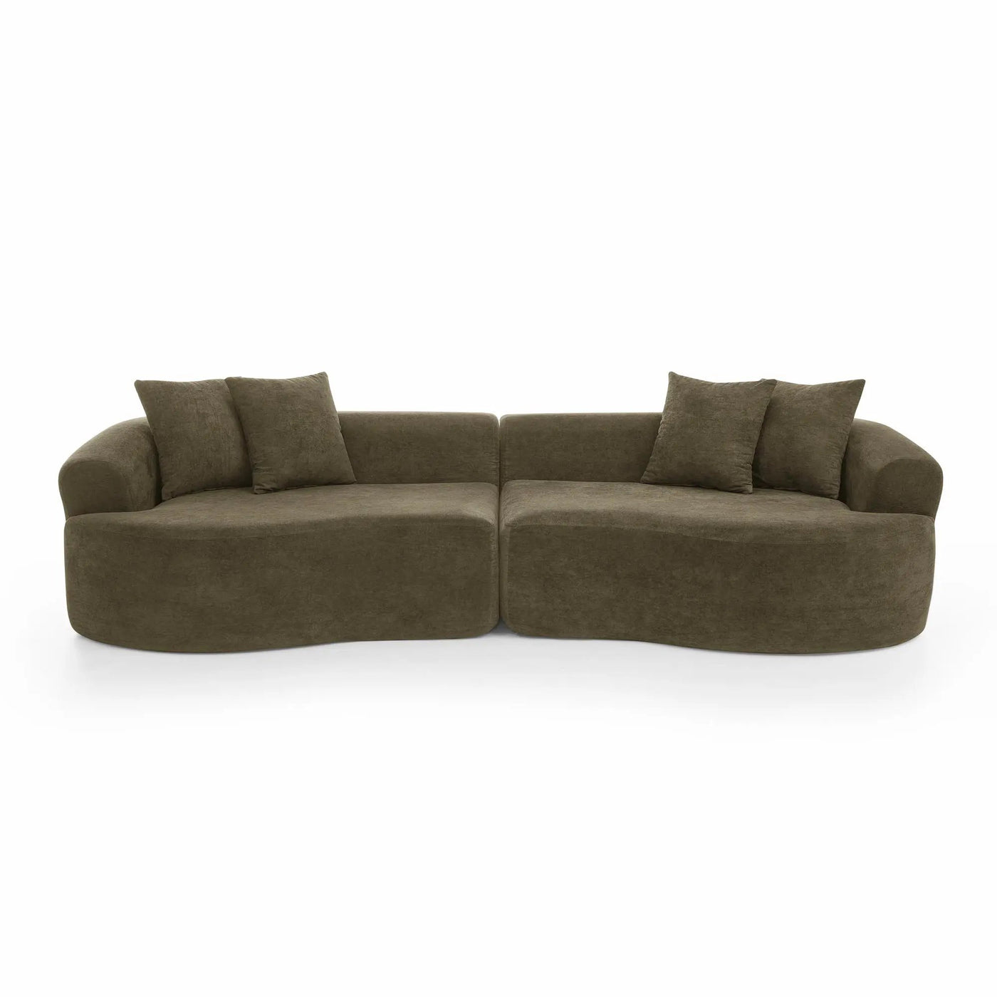 4 Seater Curved Cloud Sectional Sofa by Unique Piece Furniture