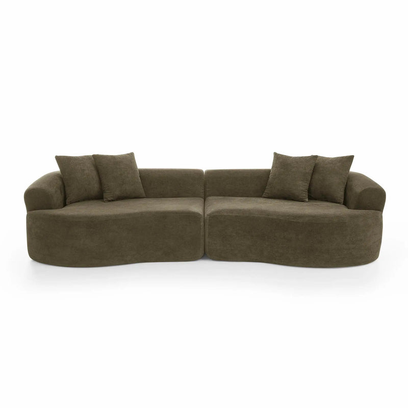 4 Seater Curved Cloud Sectional Sofa by Unique Piece Furniture