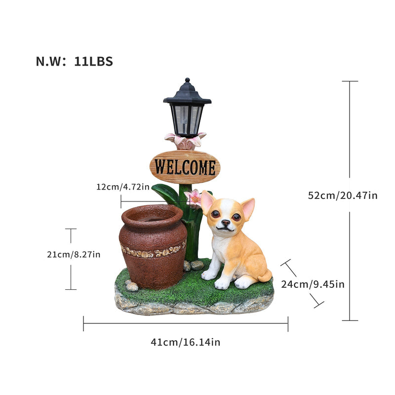 Sitting Corgi Dog Planter Outdoor Decor by HouseOfZazla