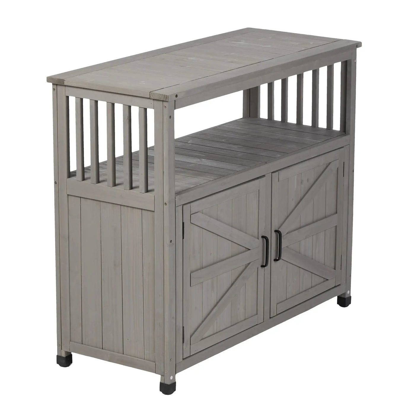 Patio Bar Table Set With Storage by HouseOfZazla