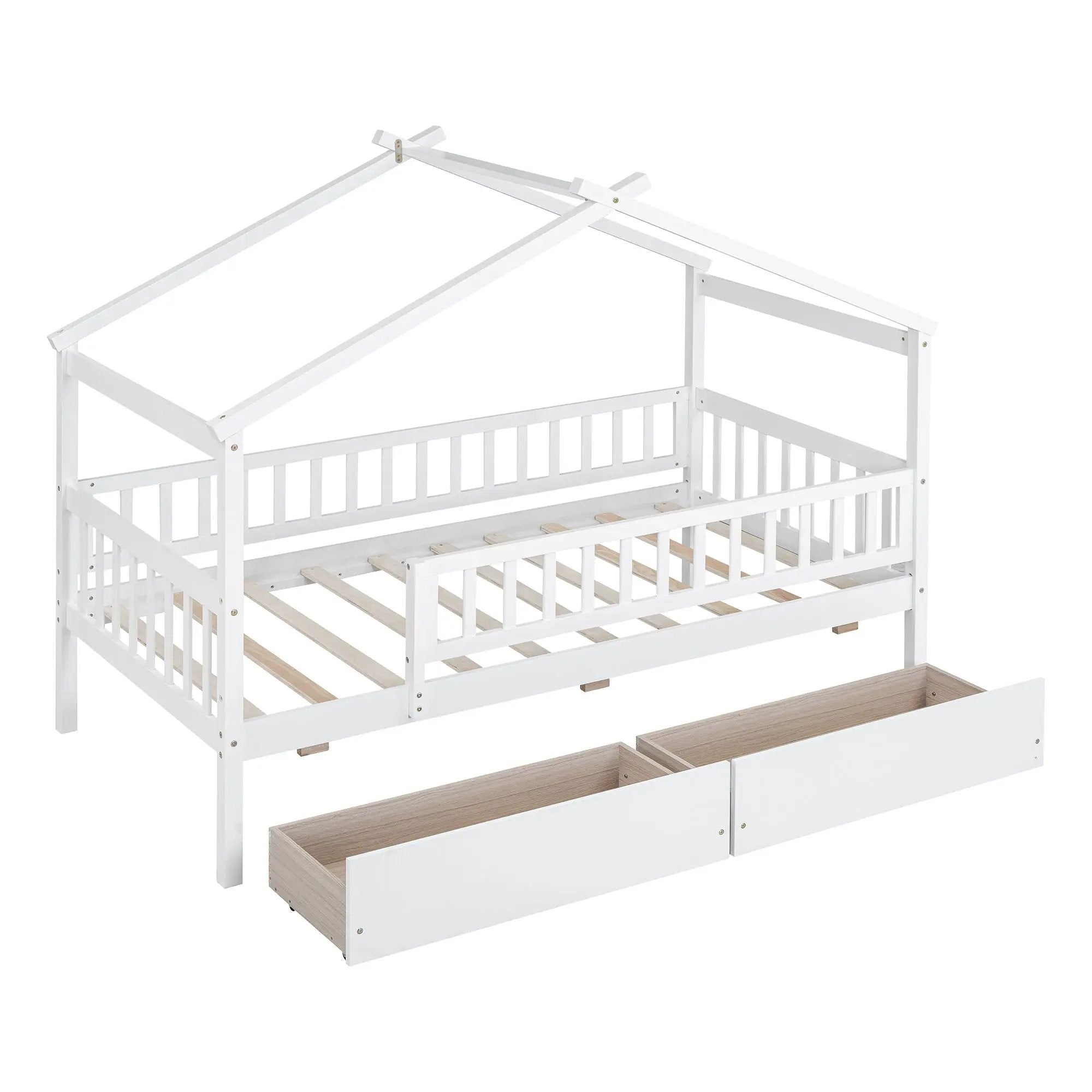 House Bed With 2 Drawers by Unique Piece Furniture