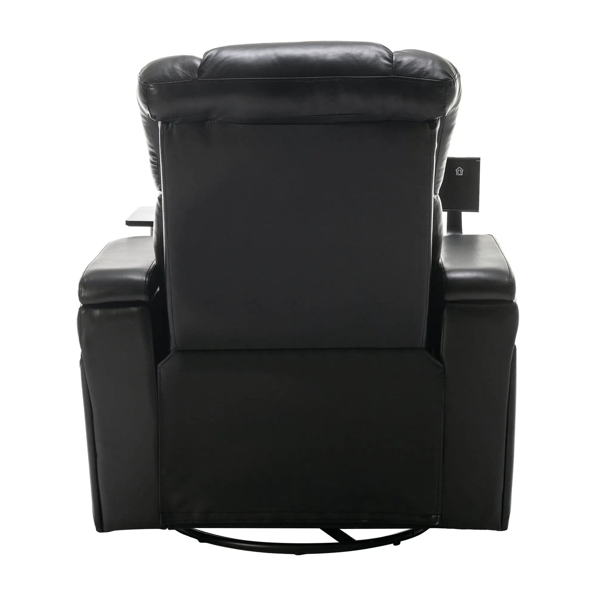 270 Degree Swivel Power Recliner With Tray Table, Phone Holder, Cup Holder, USB Port by HouseOfZazla