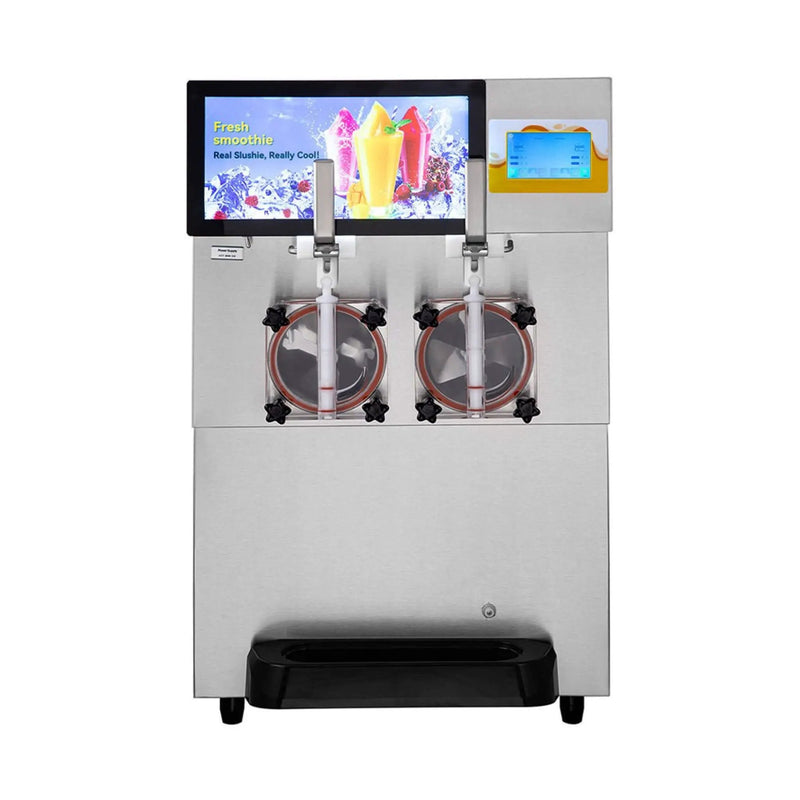 Commercial 16L 1155W Double Frozen Margarita Ice Slushie Drink Maker Machine (SAK95281) by SAKSBY WHOLESALE