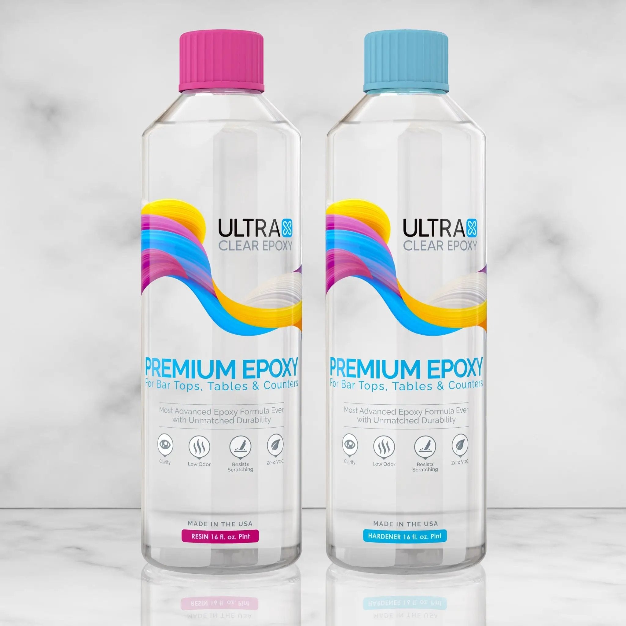Bar Top and Table Top Clear Epoxy Resin 1 Quart by UltraClear Epoxy