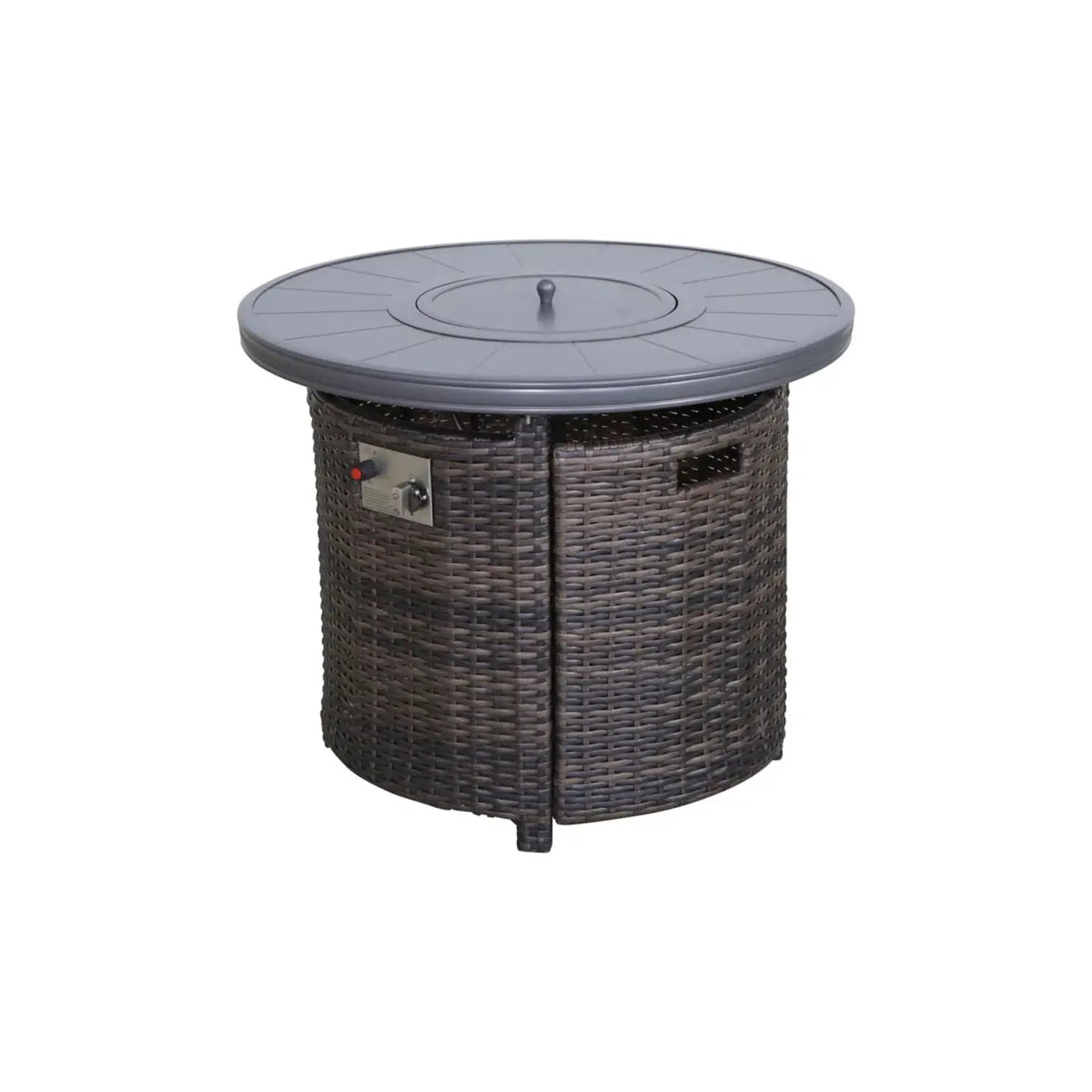 Wicker Outdoor Lounge Set With Cushions And Fire Pit by Unique Piece Furniture