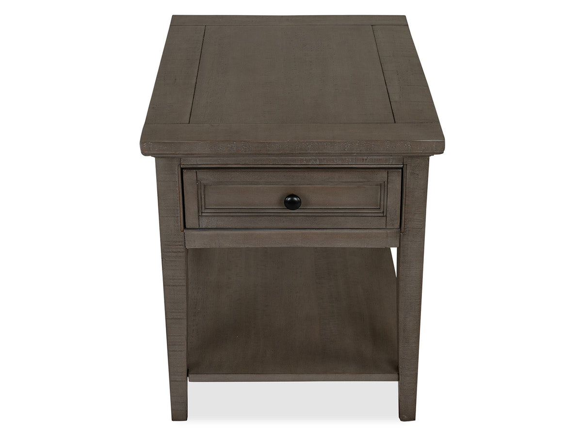 Paxton Place - Rectangular End Table - Dovetail Gray, photo 2 of 7