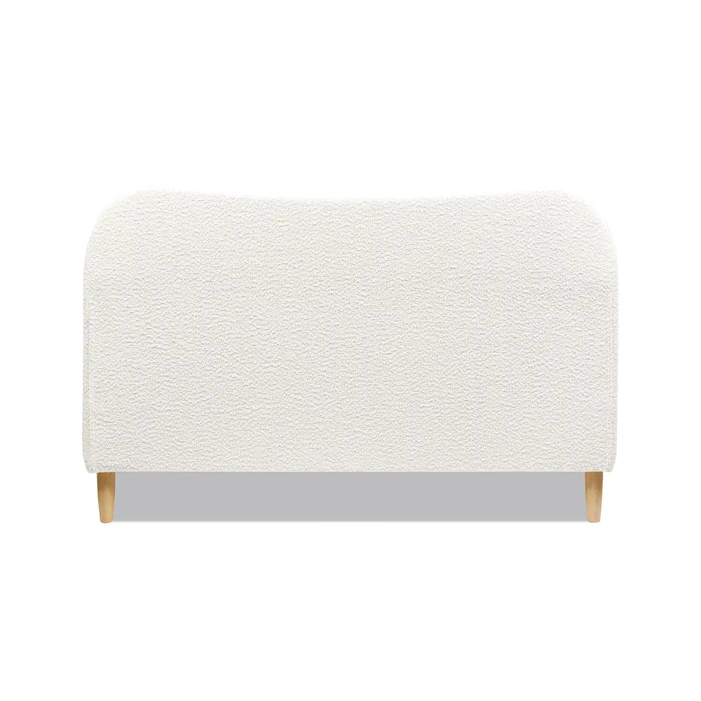 Roman - Curved Headboard Upholstered Platform Bed by HouseOfZazla