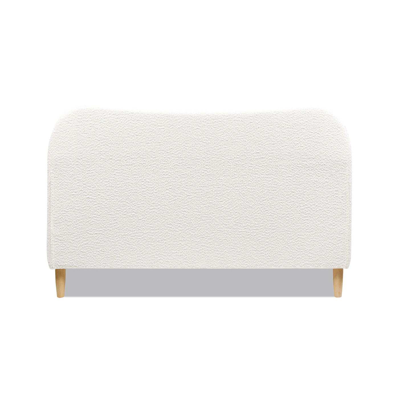 Roman - Curved Headboard Upholstered Platform Bed by HouseOfZazla