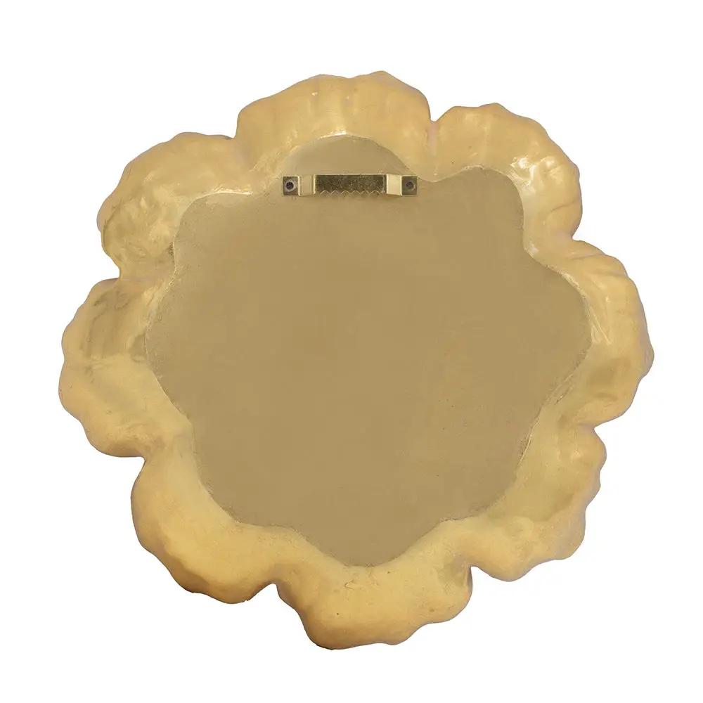 Rose Hanging Resin Wall Accents (Set of 2) - Gold by HouseOfZazla