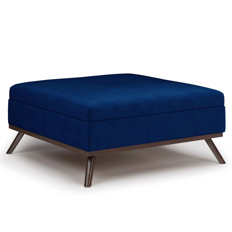 Owen - Multifunctional Square Coffee Table Storage Ottoman by HouseOfZazla