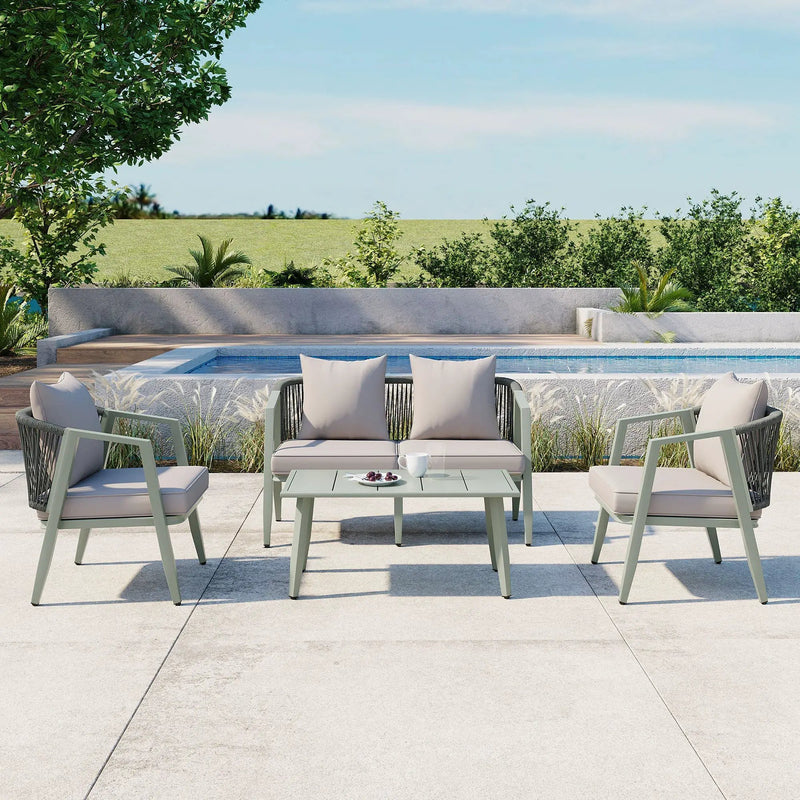 U_STYLE Durable and Comfortable Outdoor Seating Set by HouseOfZazla