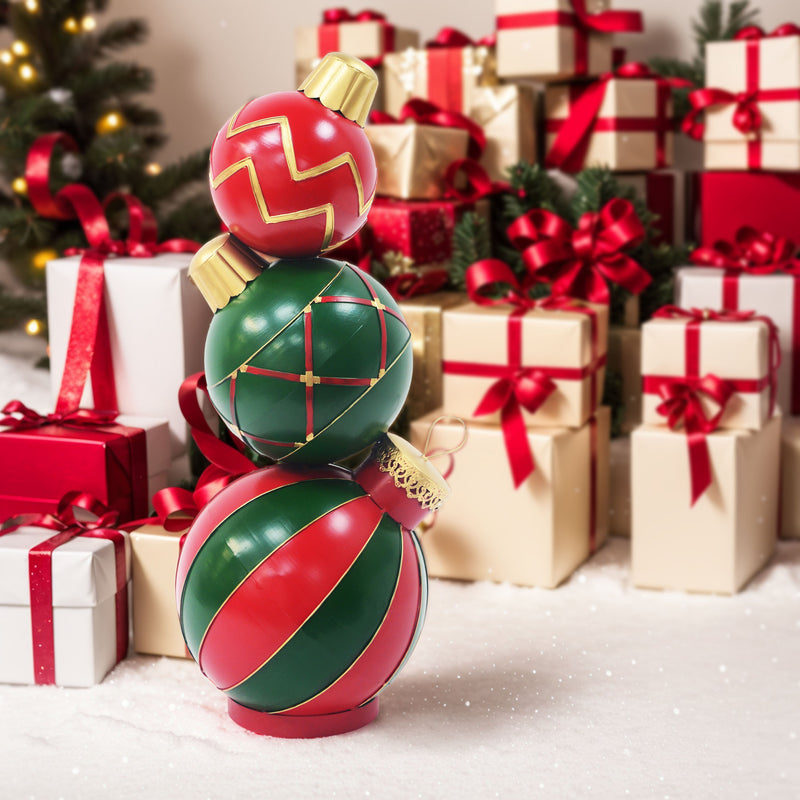 Classic Stacked Christmas Ball Decoration, photo 5 of 6