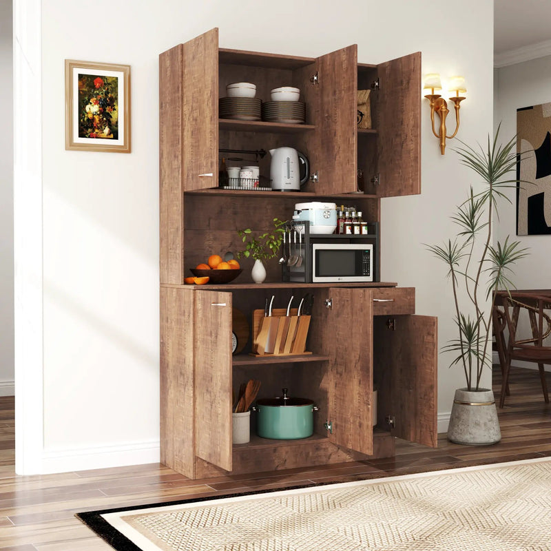 70.87" Tall Wardrobe & Kitchen Cabinet by HouseOfZazla