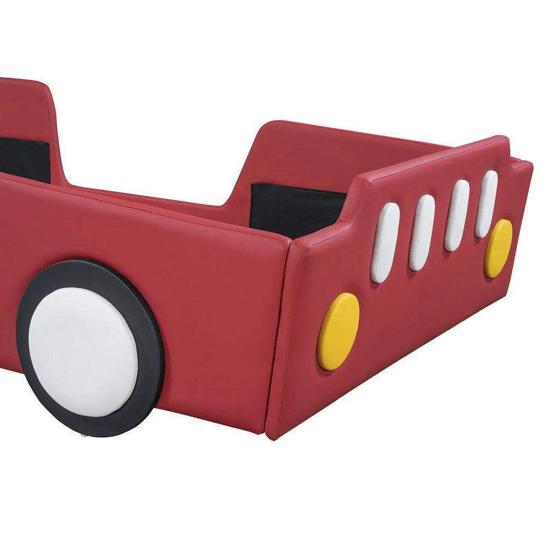 Race Car Shaped Platform Bed With Wheels by HouseOfZazla