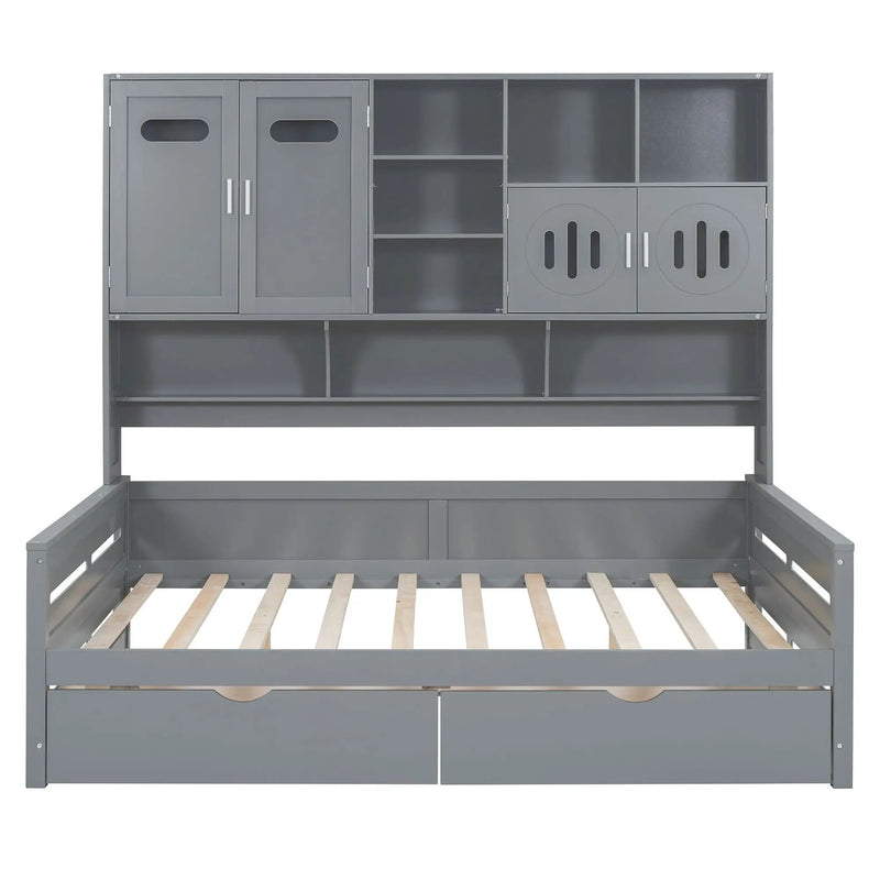Daybed With All-In-One Cabinet And Shelf by Unique Piece Furniture