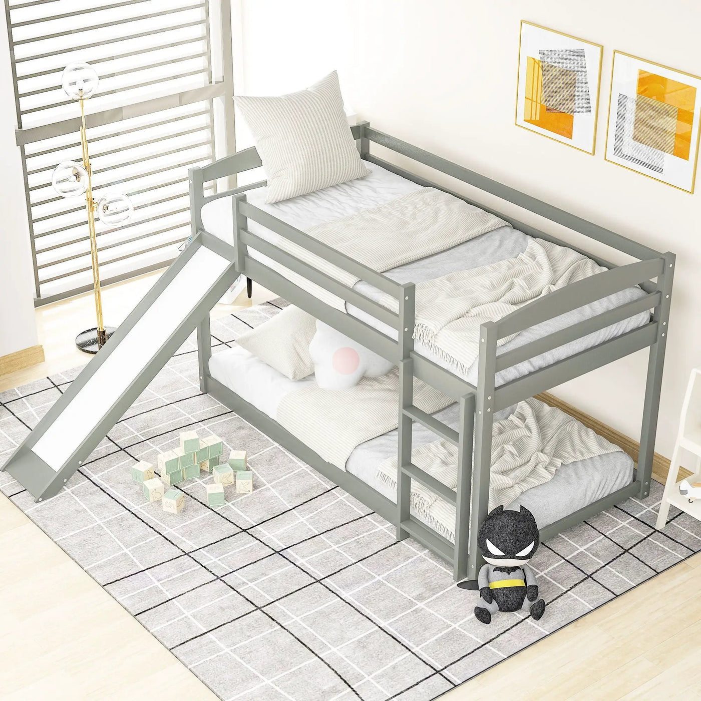 Durable Bunk Bed With Convertible Slide And Ladder by HouseOfZazla