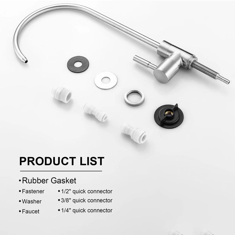Modern Design, Lead Free Drinking Water Faucet - Brushed Nickel by HouseOfZazla