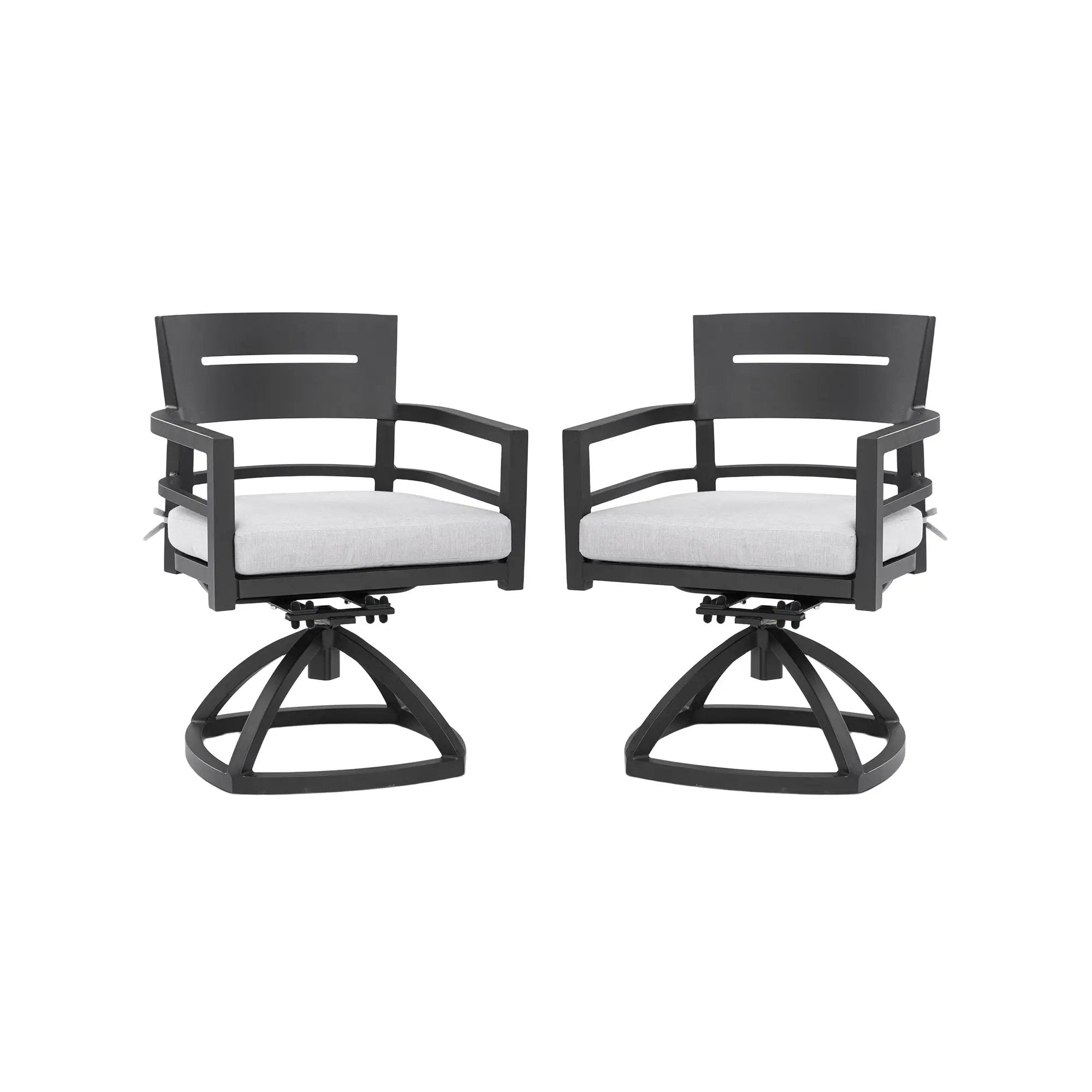Outdoor Patio Aluminum Swivel Rocker 2PCs with Sunbrella Cushions by HouseOfZazla