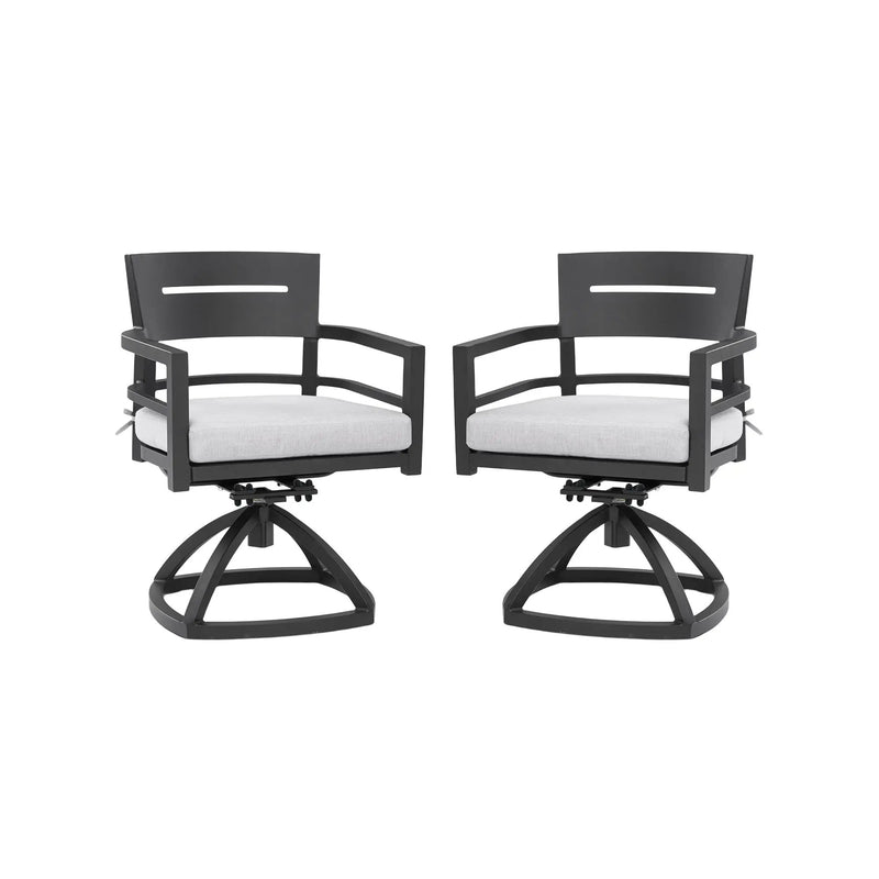 Outdoor Patio Aluminum Swivel Rocker 2PCs with Sunbrella Cushions by HouseOfZazla