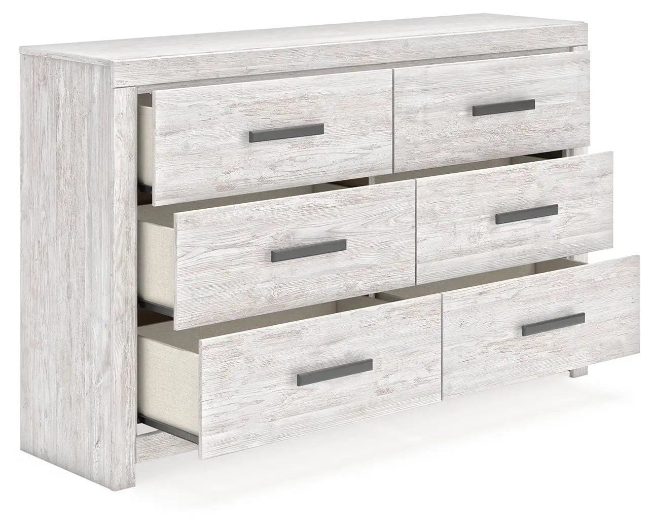 Cayboni - Six Drawer Dresser - Whitewash by Unique Piece Furniture
