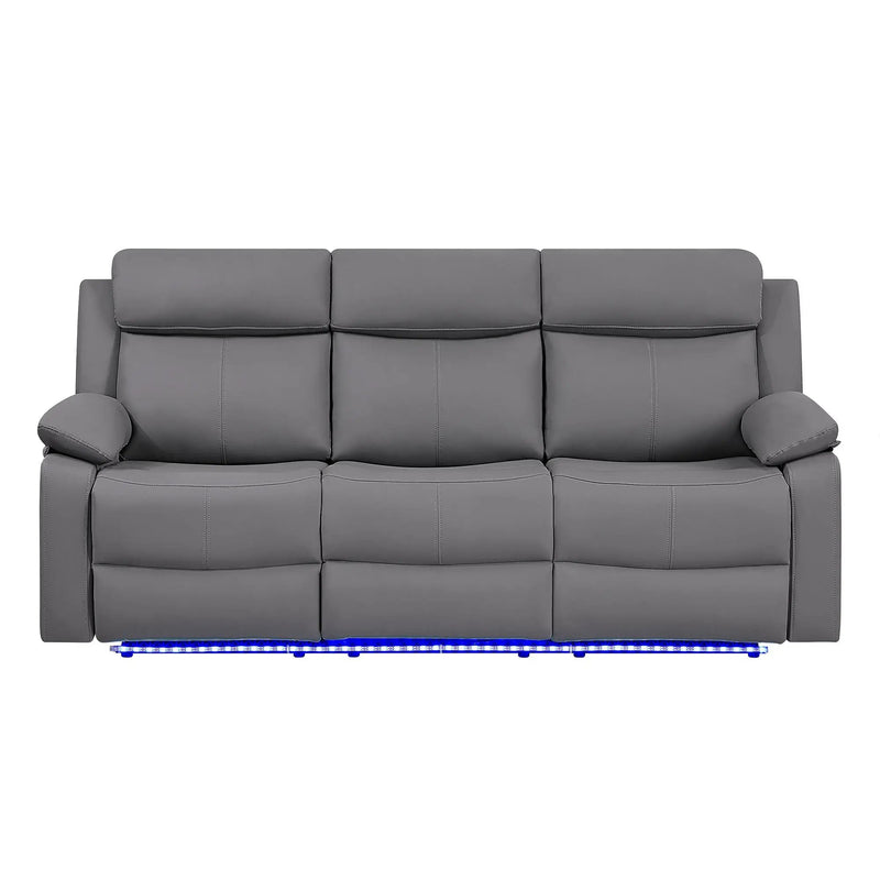 Blanche - Reclining Set With LED Lights, Speaker by HouseOfZazla