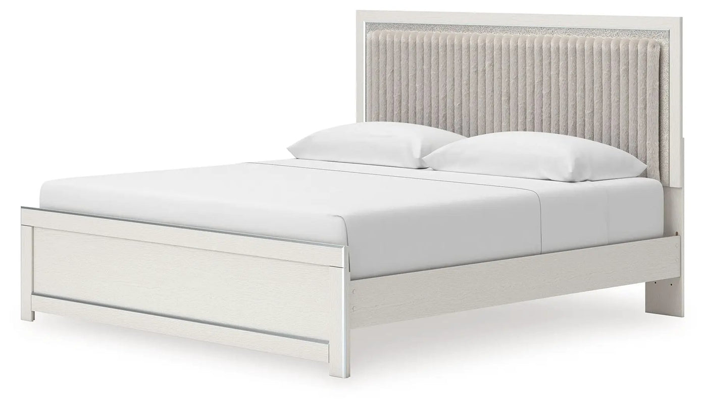 Zuraleus - Upholstered Panel Platform Bed With Roll Slats by Unique Piece Furniture