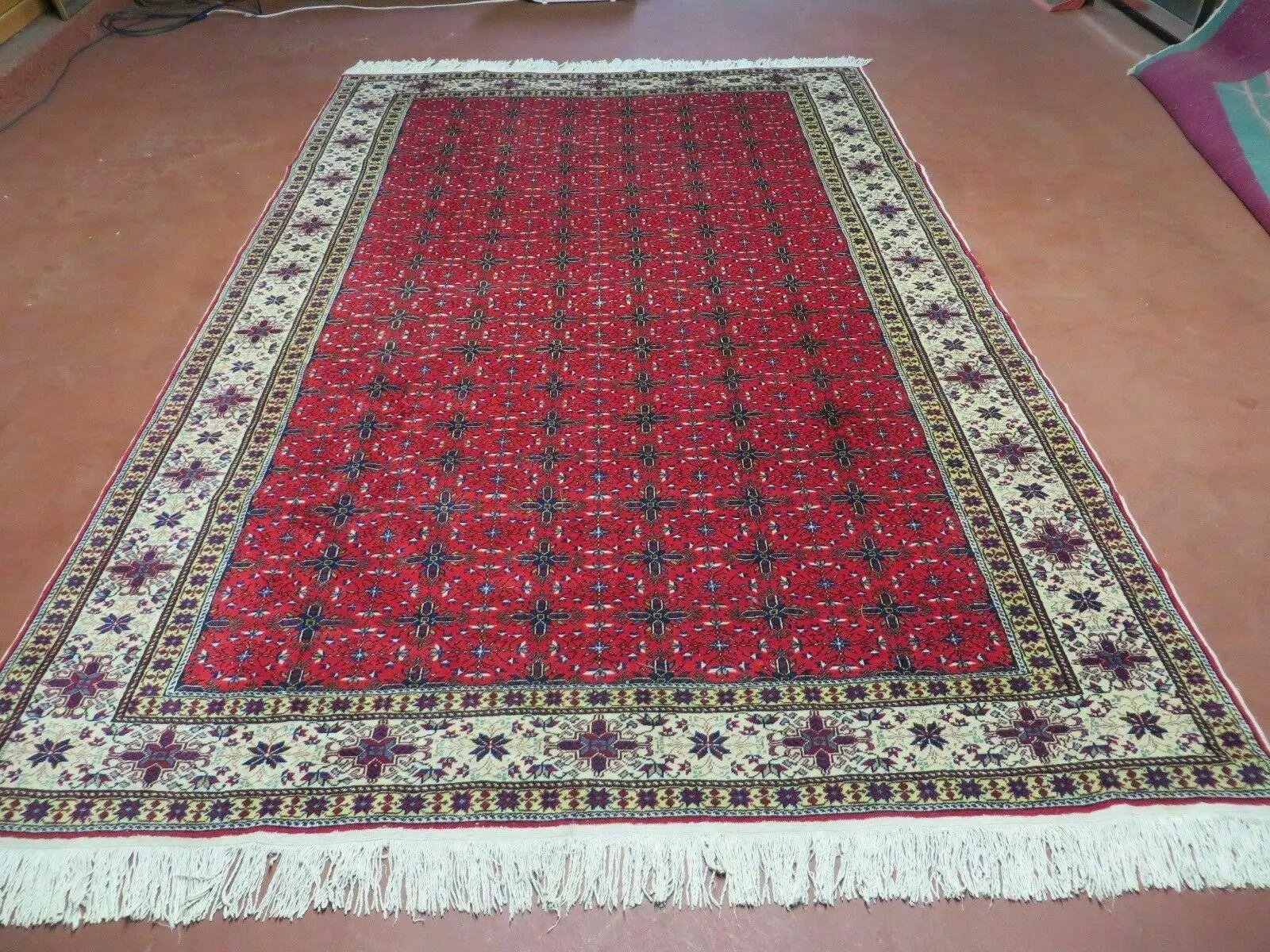 6' X 10' Vintage Handmade Turkish Sevas Kayseri Wool Rug Carpet Nice by Jewel Rugs