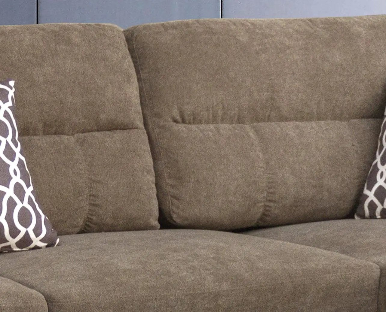 Diego - Fabric Sectional Sofa With Right Facing Chaise, Storage Ottoman, And 2 Accent Pillows by Unique Piece Furniture