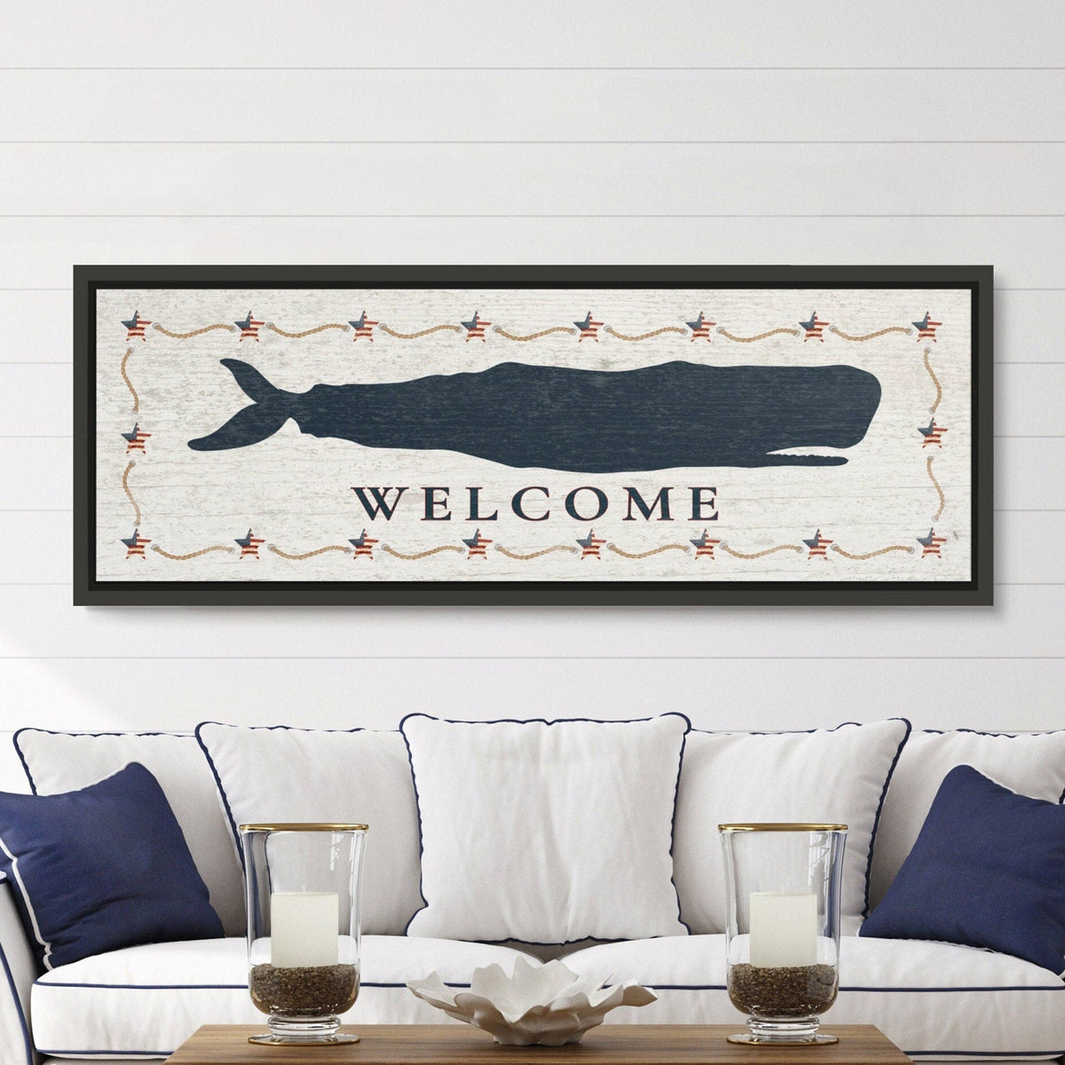 Personalized Framed Whale Canvas Sign, photo 4 of 11