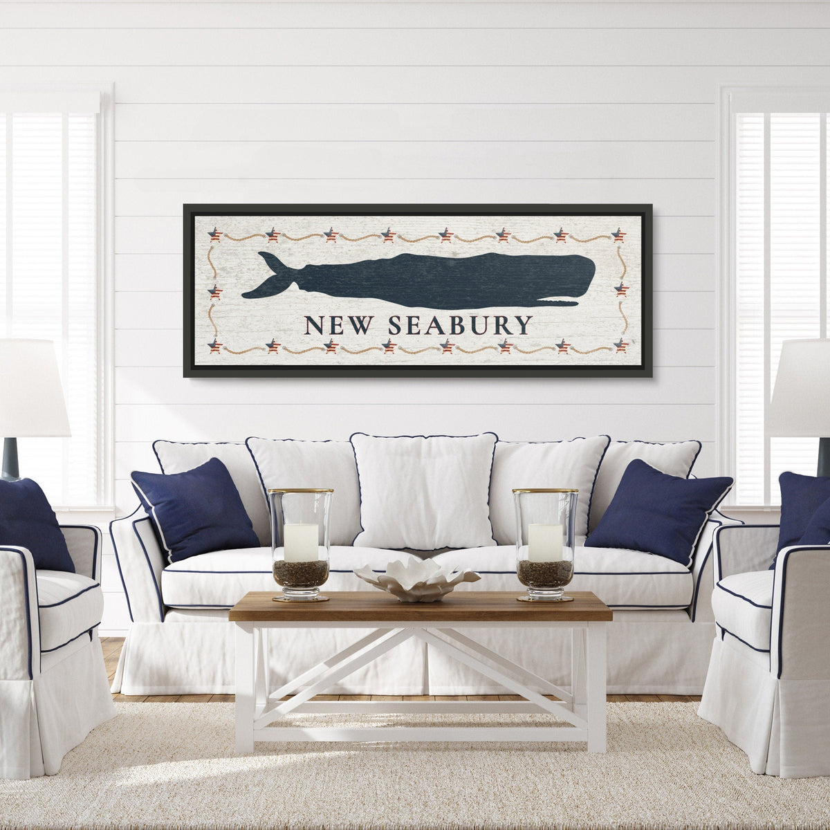 Personalized Framed Whale Canvas Sign, photo 7 of 11