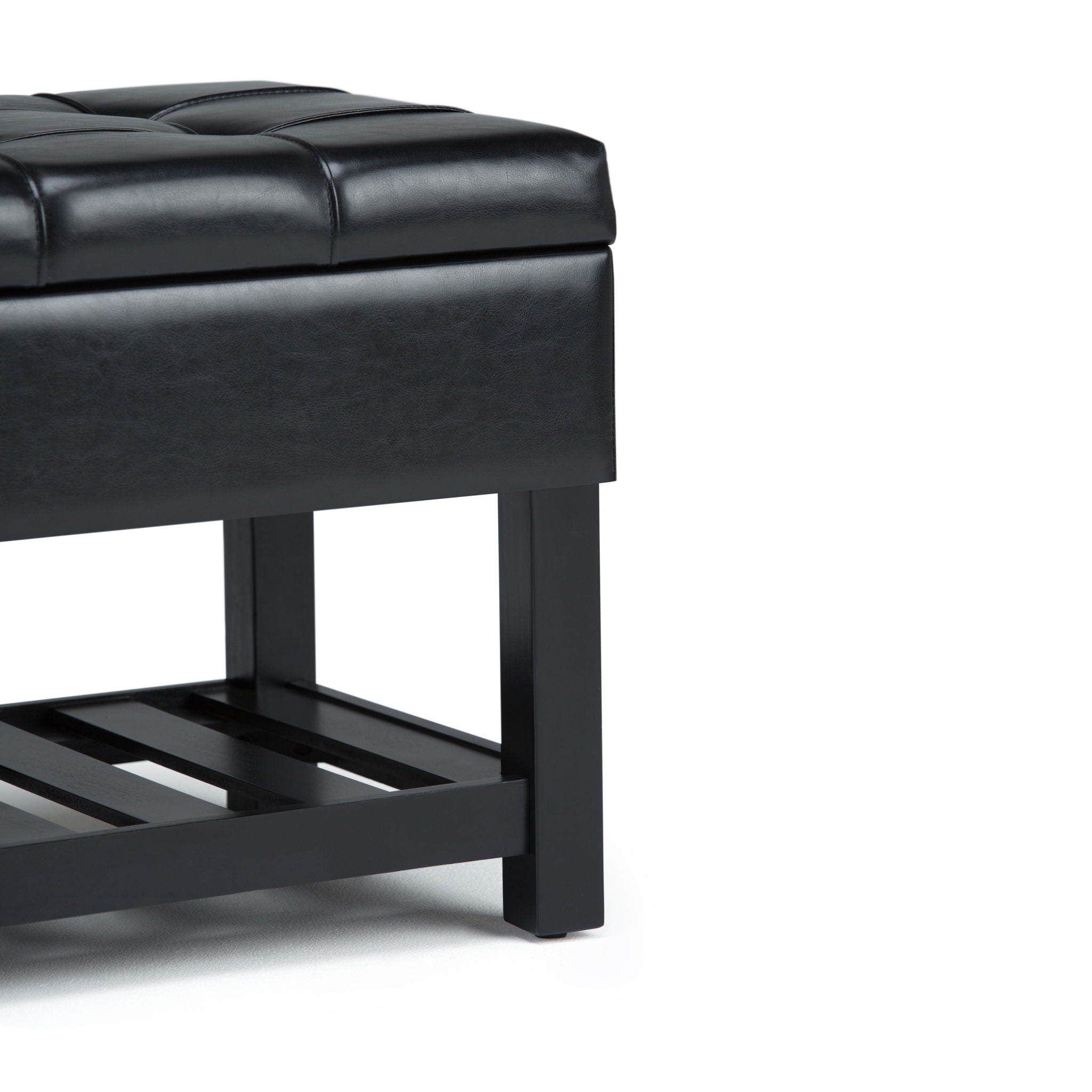 Saxon - Upholstered Transitional Storage Ottoman Bench by HouseOfZazla