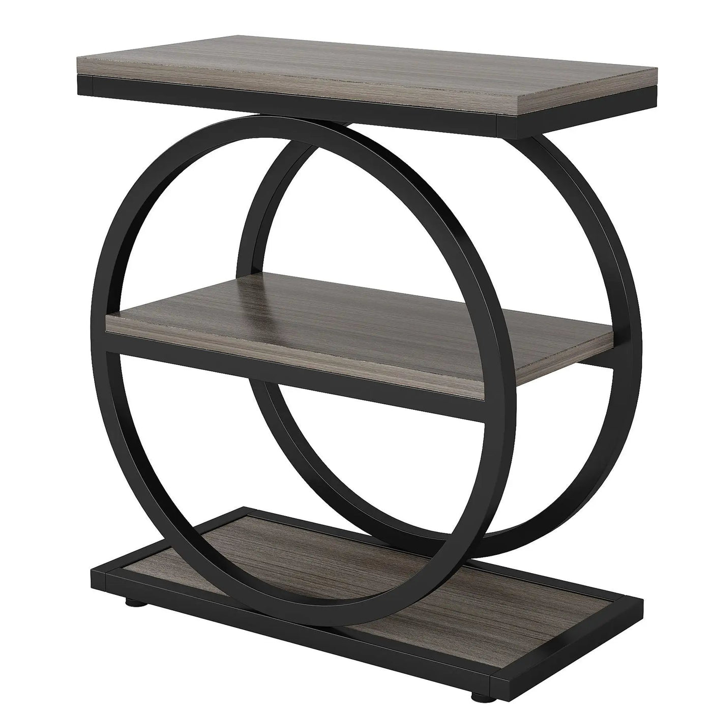 Industrial Narrow End Table With 3 Shelves by HouseOfZazla