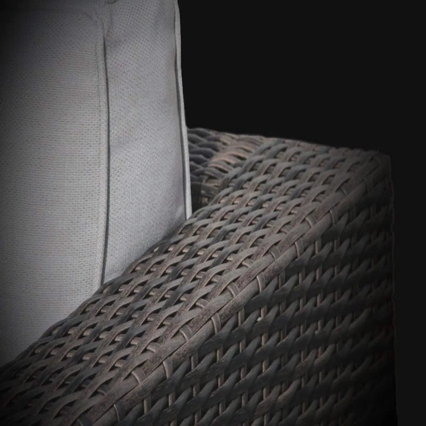 Wicker Seating Group Set With Table And Cushions by Unique Piece Furniture