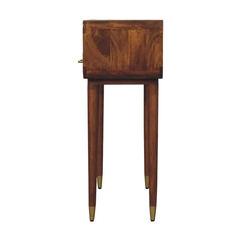 Solid Wood Valenza Curved Console Table by HouseOfZazla