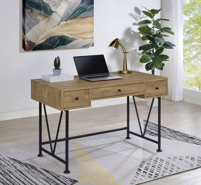Analiese 47-inch 3-drawer Writing Desk Mango by Unique Piece Furniture