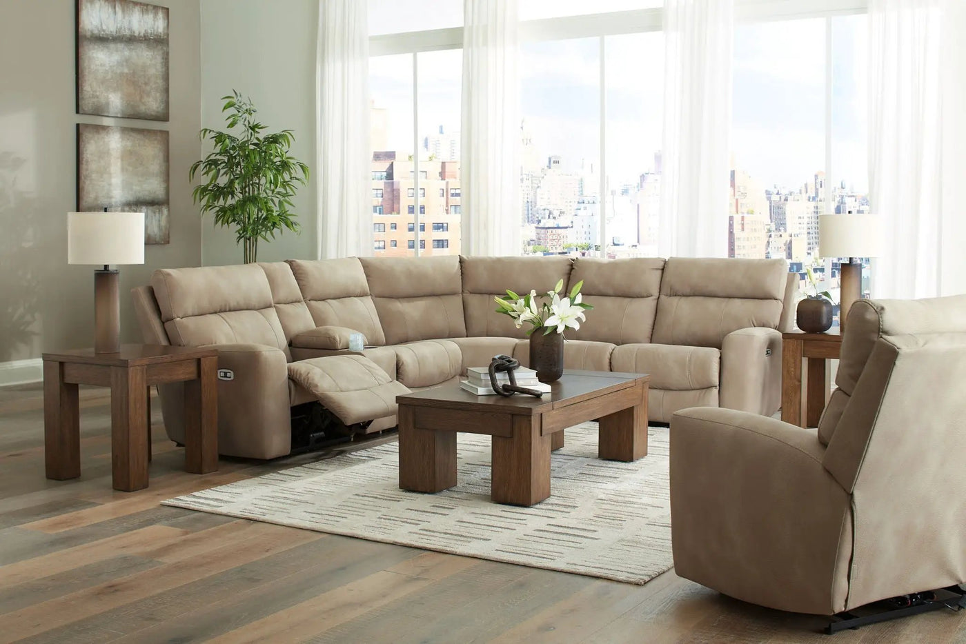 Next-Gen Durapella - Power Reclining Sectional Set by Unique Piece Furniture