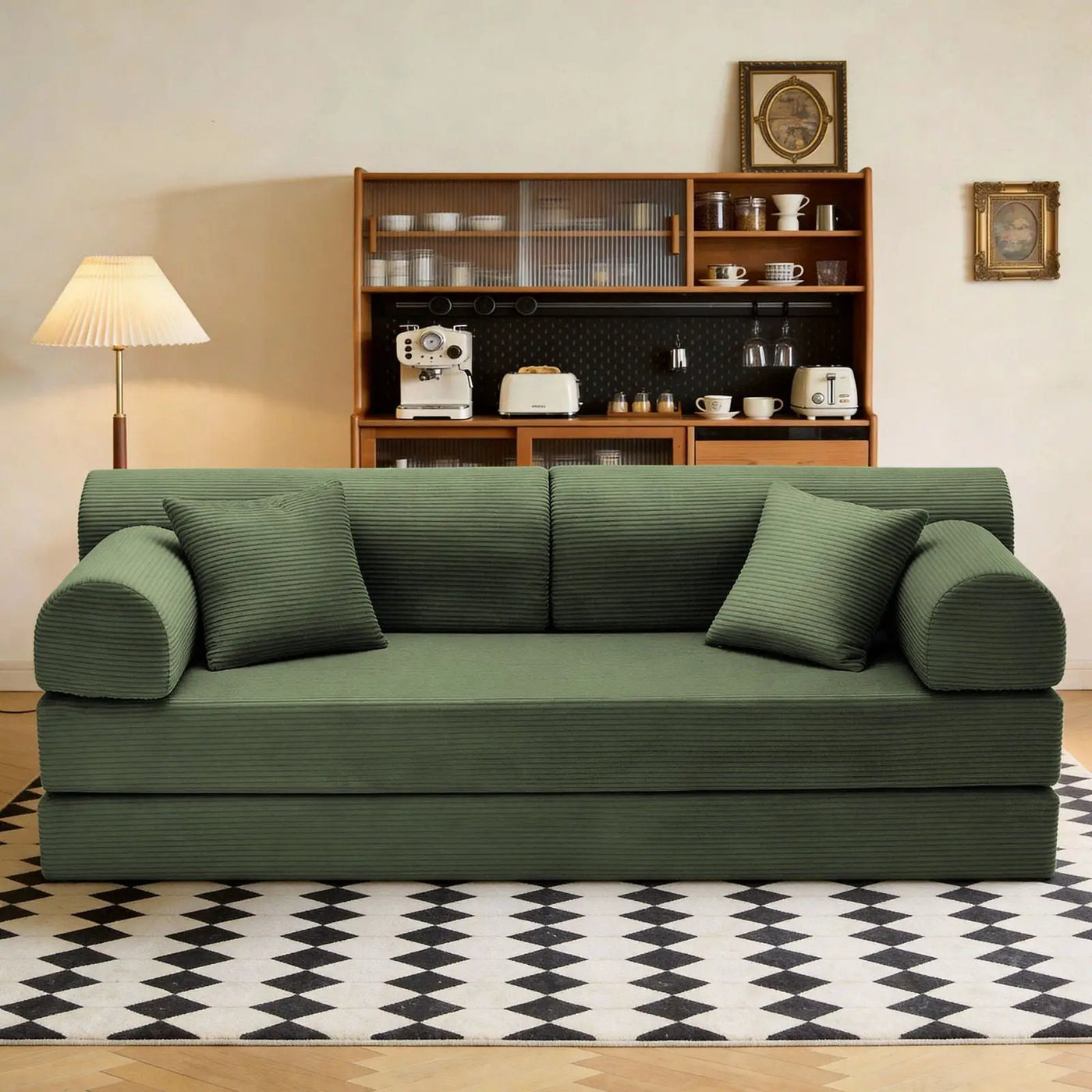 Convertible Sleeper Sofa Bed, Floor Lounge Couch For Living Room by HouseOfZazla