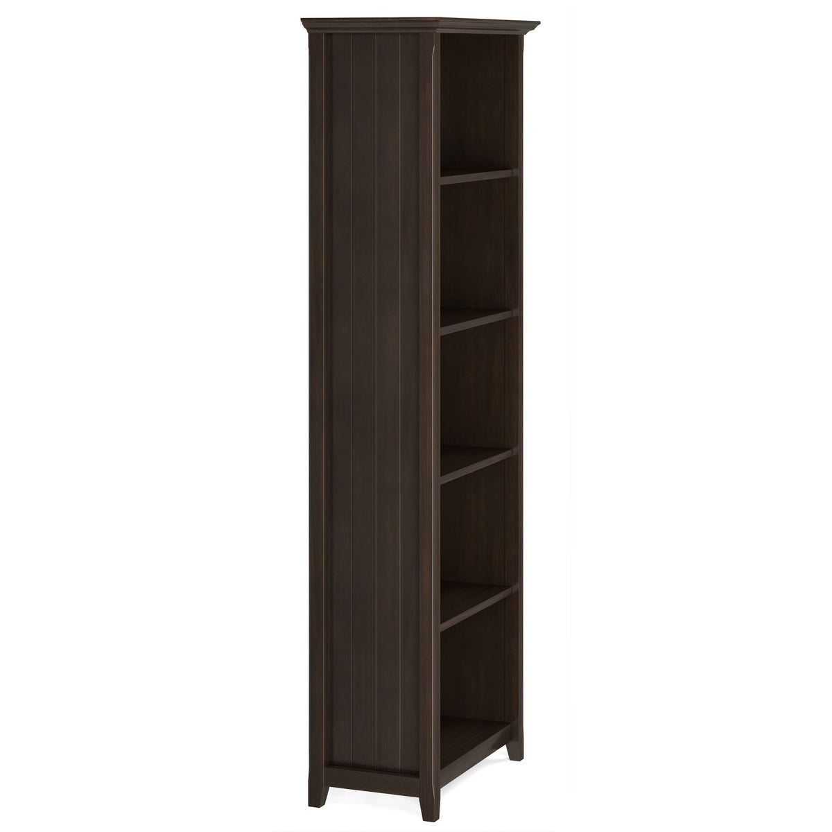5 Shelf Bookcase with Adjustable Shelves - Dark Brown, White, or Black, photo 7 of 25