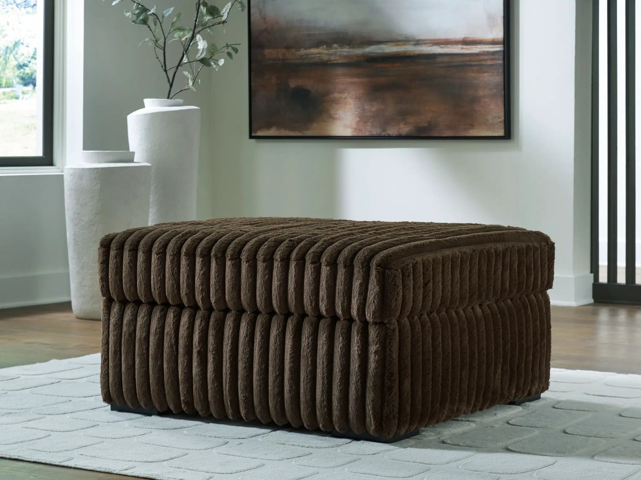 Midnight-Madness - Oversized Accent Ottoman by Unique Piece Furniture