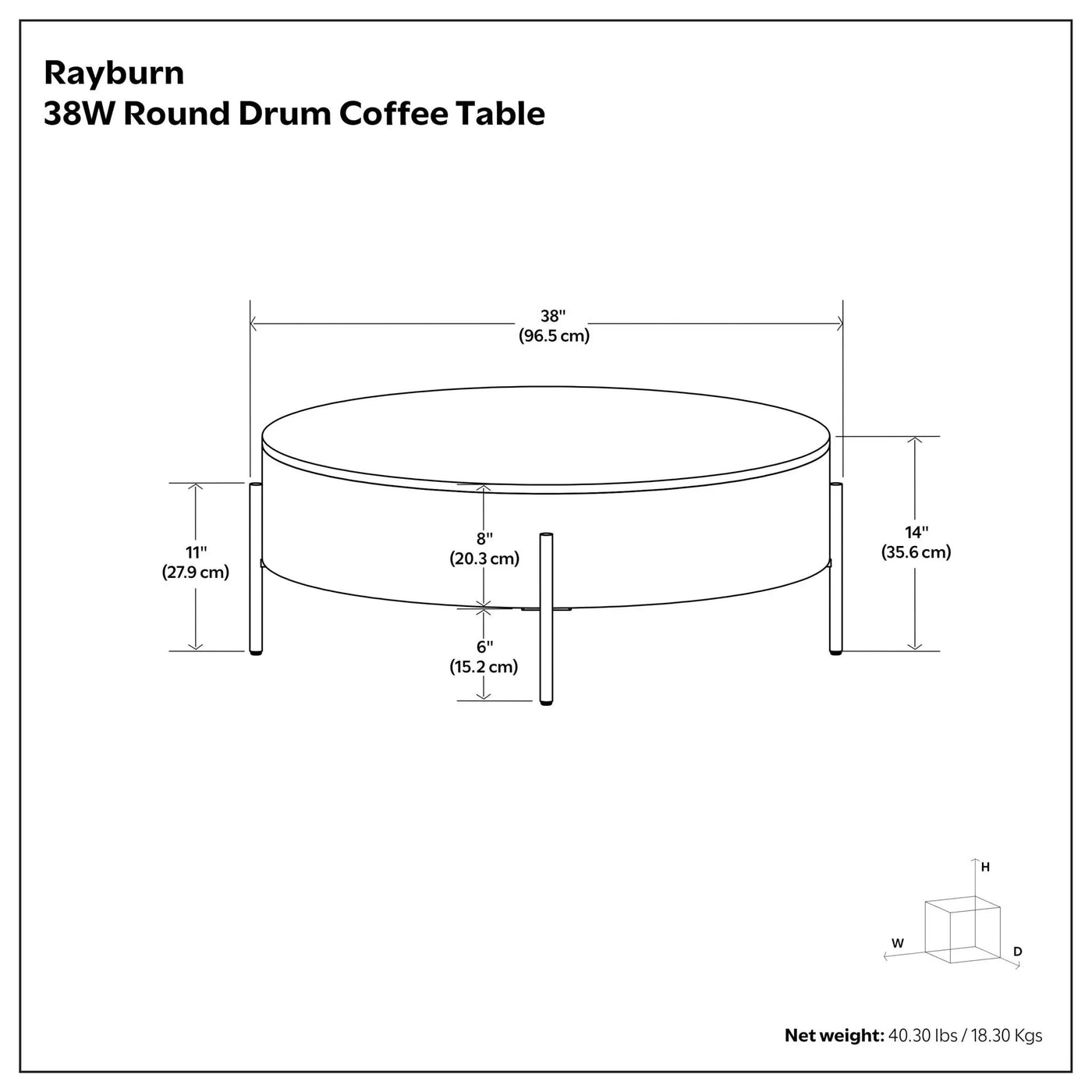 Rayburn - Drum Table by HouseOfZazla