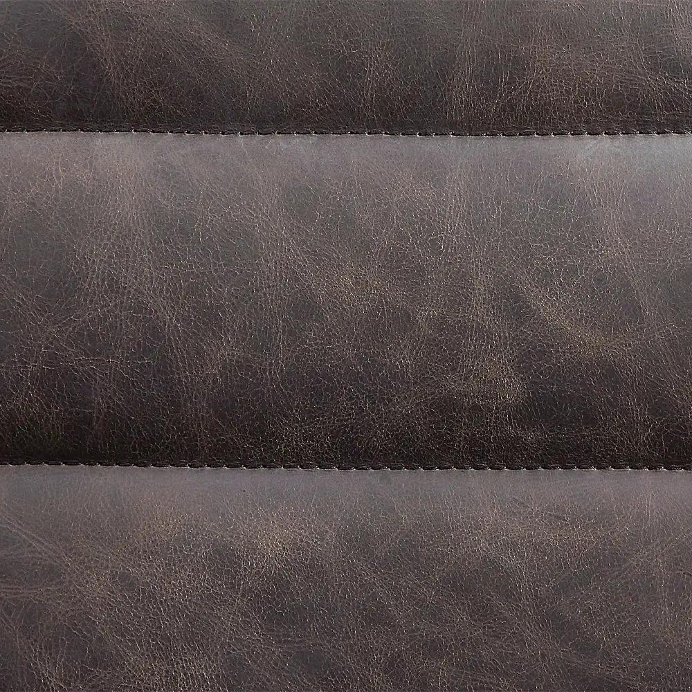 Pipino - Accent Chair With Swivel - Antique Ebony Top Grain Leather by Unique Piece Furniture