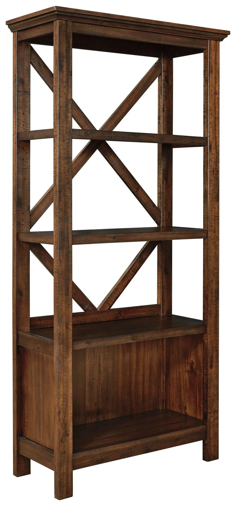 Baldridge - Large Bookcase - Rustic Brown by Unique Piece Furniture