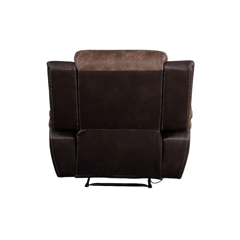 Jaylen - Motion Recliner - Toffee & Espresso Polished Microfiber by Unique Piece Furniture