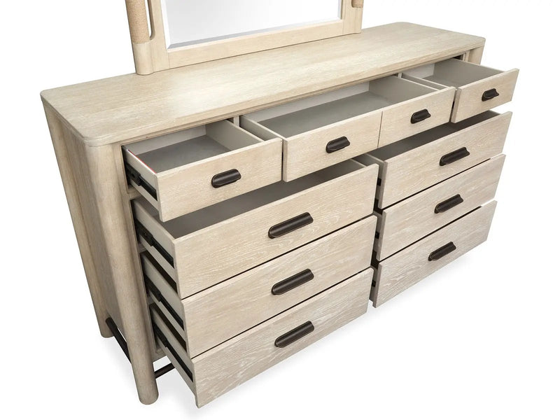 Sunset Cove - Drawer Dresser With Metal Stretchers by Unique Piece Furniture