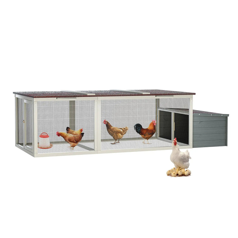 20.93ft² Large Wooden Chicken Coop Outdoor Hen House by HouseOfZazla